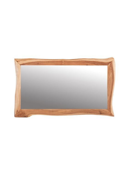 HomeMarkt Zion Wall Mirror Full Length with Beige Wooden Frame 140x80cm 1pcs