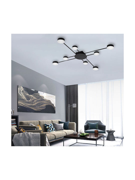 Moderne Deckenleuchte LED 8 Arme App523-8c Schwarz