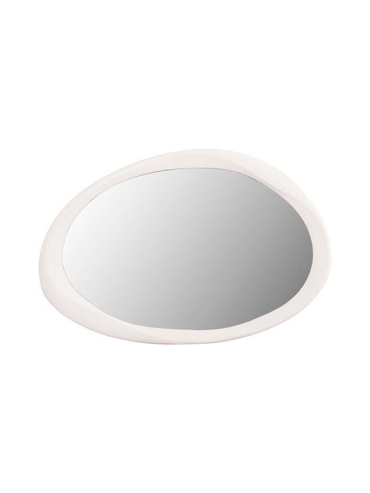 HomeMarkt Santorini Wall Mirror with White Wooden Frame 60x90cm 1pcs