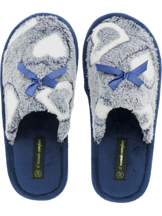 Winter Women's Slippers Blue