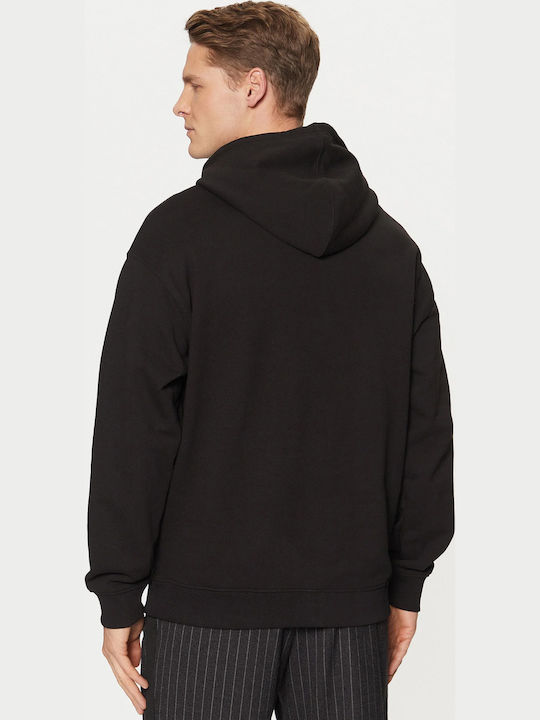 Dugojellow Sweatshirt with Hood Black