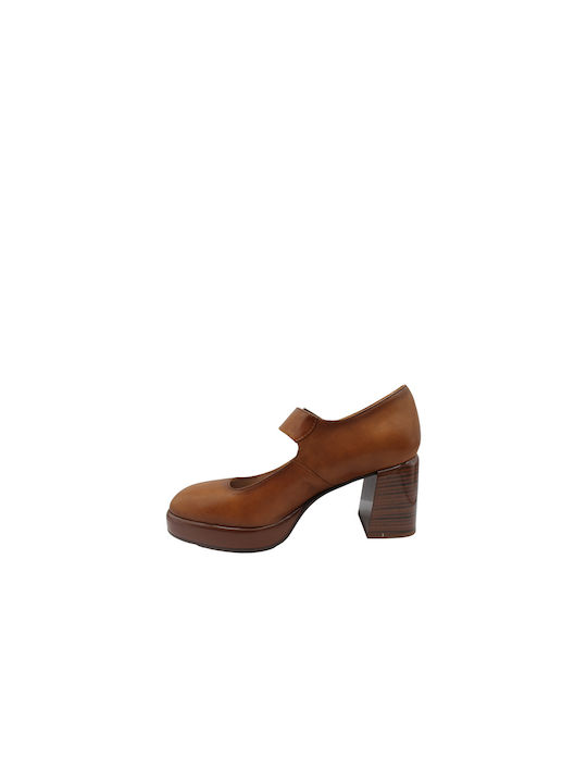 Hispanitas Brown Medium Heels