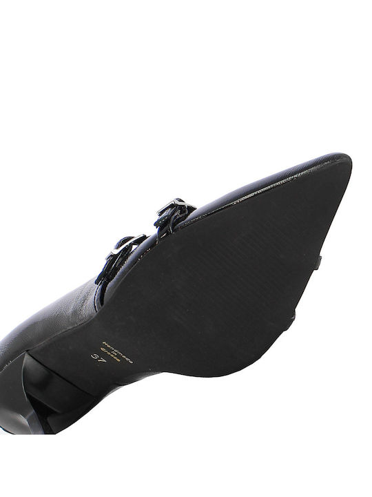 Leather Black High Heels