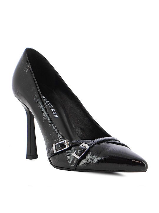 Leather Black High Heels