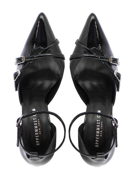 Leather Black High Heels