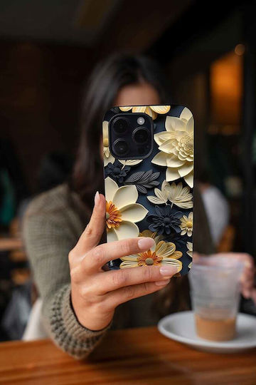 Sonique 3D Flower Series Case for Apple iPhone 13 Ecru