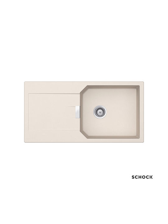Schock Drop-In Spüle aus Verbundgranulat B100xT51cm Beige