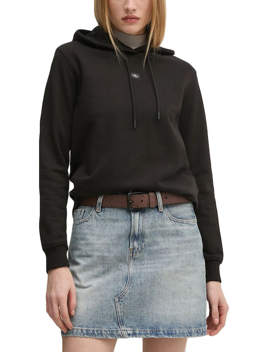 Calvin Klein Women's Hooded Sweatshirt BLACK