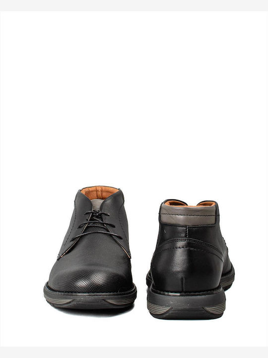 Leather Black Men's Boots