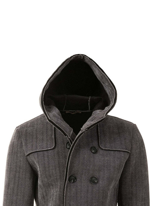 Jonny Wolf Men's Half Coat grey