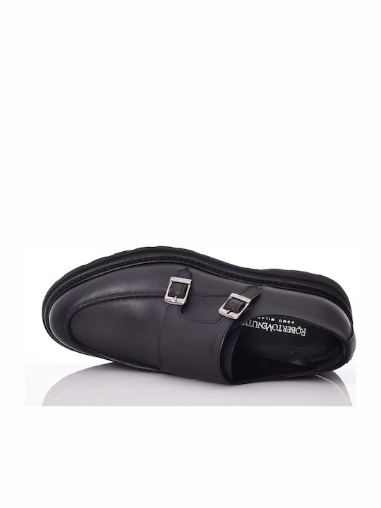 Men's Leather Moccasins Black