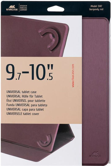 Rivacase 3147 Flip Cover Burgundy (Universal 10-10.1")