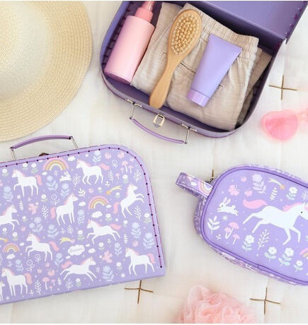 Комплект от 2 куфара A Little Lovely Company Unicorn Dreams