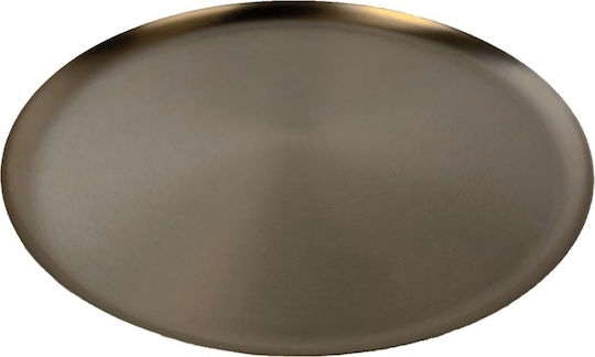 Stainless Steel Round Serving Tray in Silver Color 39x39cm XLBA16303-09R 1pcs