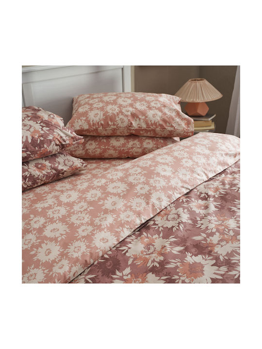 Charalambidis Textiles Pillowcase Set Oxford Brown 50x70cm.