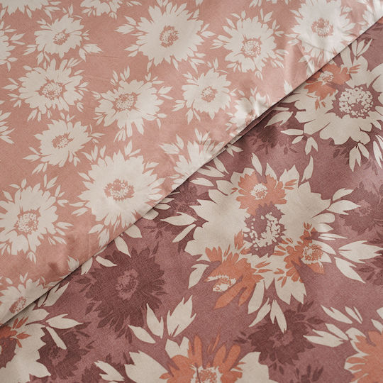 Charalambidis Textiles Сет Калъфки за Възглавници Оксфорд Кафяв 50x70см.