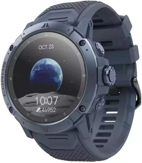 Coros Vertix 2S Titanium 50mm Waterproof Smartwatch with Heart Rate Monitor (Blue)