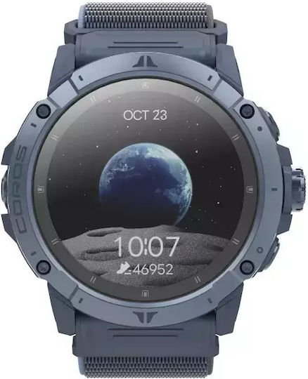 Coros Vertix 2S Titanium 50mm Waterproof Smartwatch with Heart Rate Monitor (Blue)