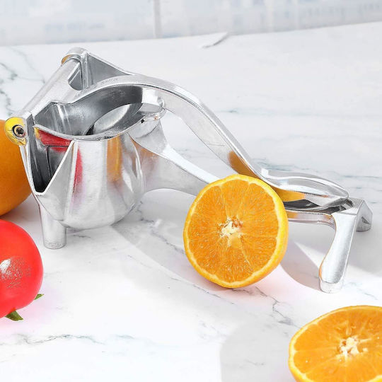 Hand Press Pomegranate / Lemon / Orange made of Metal in Silver Color