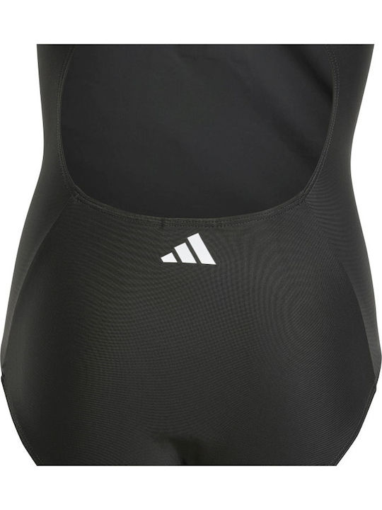 adidas 3-Stripes Παιδικό Μαγιό Ολόσωμο Μαύρο