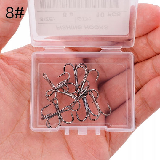 Fishing Anchors Black Metallic Diamond Sharpened Box 10 Pcs 8