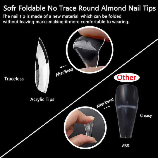 Tips Unghii False Transparente 120buc X001TFHX5X