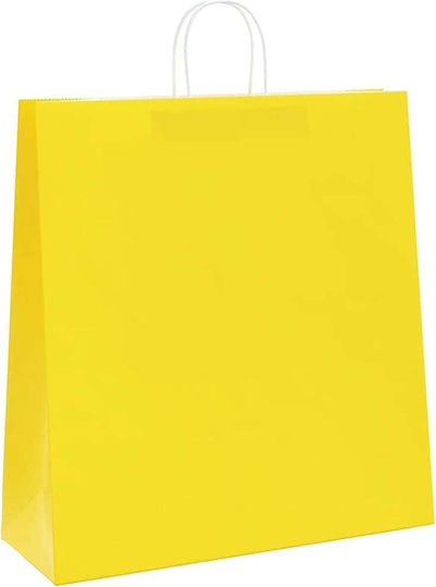 vidaXL Хартиена Чанта за Подарък Жълта 45x48x17см. 50бр