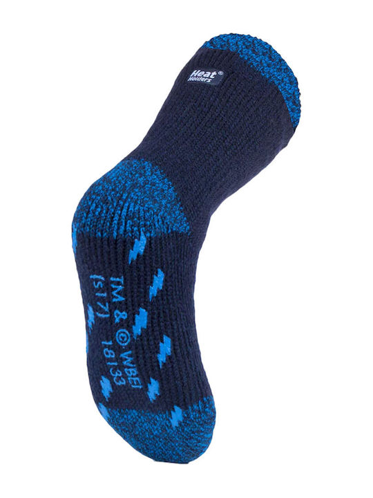 Heat Holders Μακριές Παιδικές Καλτσοπαντόφλες Navy Μπλε