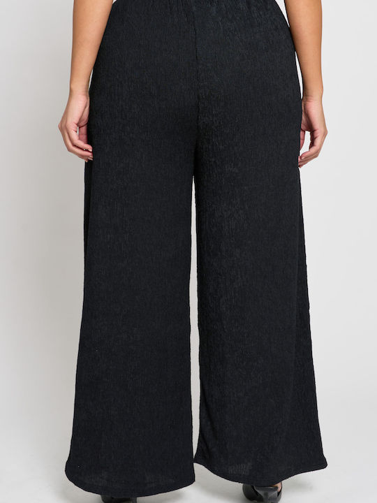 Women's High Rise Pantaloons with Rubber Band Black