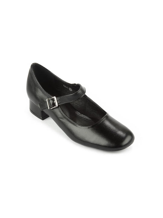 Fshoes Pumps mit flachem Absatz Schwarz