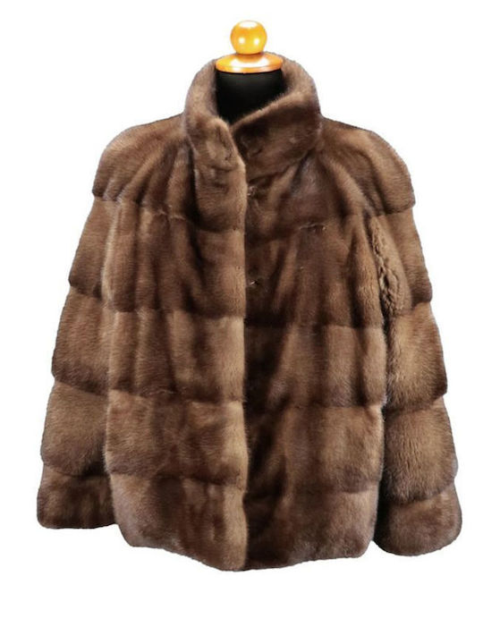 Women's Short Fur Coffee