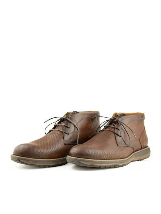 Leather Brown Men's Boots