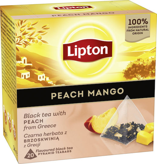 Τσάι Lipton Lipton Πυραμίδες Μαύρο Ροδάκινο Μάνγκο 20 Σακουλάκια 14280695 5063270000000