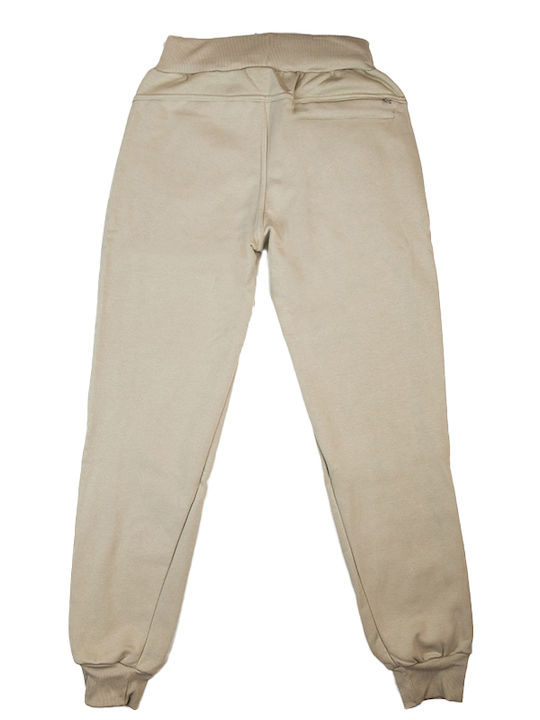 Sweatpants with Elastic Beige