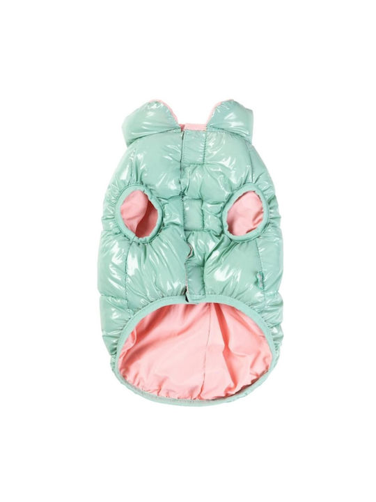 Fuzzyard Puffer Кучешки палта Зелен Среден / XSmall с дължина на гръбчето 40 см.