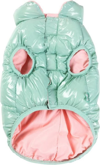 Fuzzyard Puffer Кучешки палта Зелен Среден / XSmall с дължина на гръбчето 40 см.