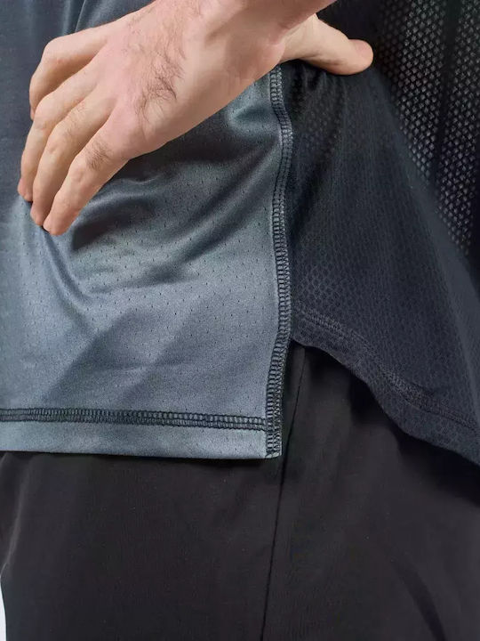 Athletic Short Sleeve Blouse Black