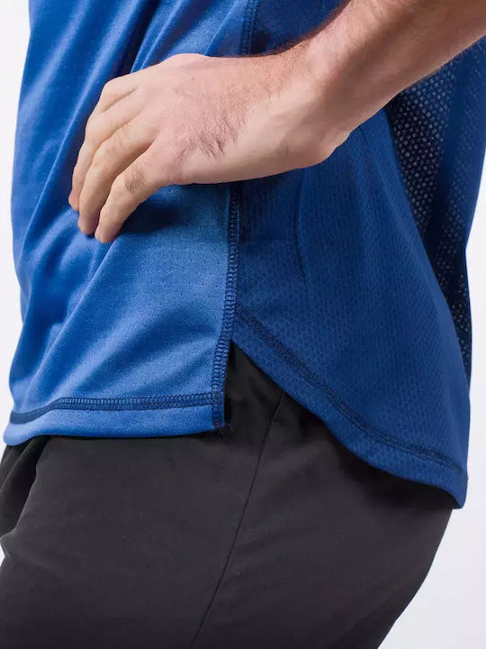 Sportliche Herrenbluse Kurzarm Navy