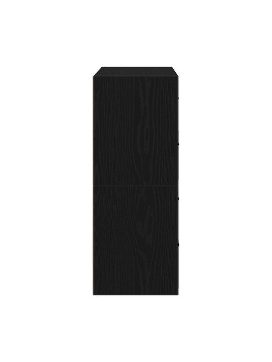 Συρταριέρα Креватокамарас Дървена с 4 чекмеджета Black Oak 60x31x60бр