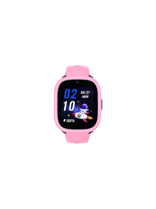 Kiddoboo Kids Smartwatch with Rubber/Plastic Strap Pink