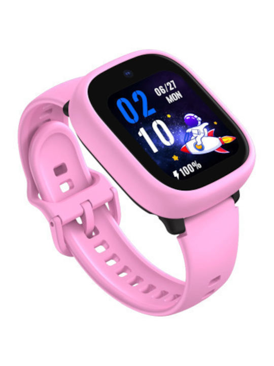 Kiddoboo Παιδικό Smartwatch x Lagenio WatchMe 4G K3 με Κάμερα Ροζ
