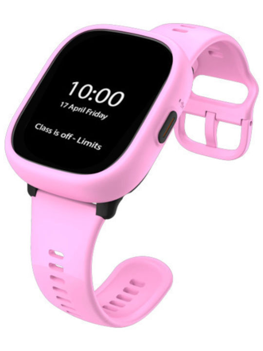 Kiddoboo Παιδικό Smartwatch x Lagenio WatchMe 4G K3 με Κάμερα Ροζ