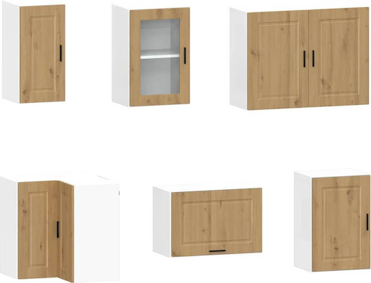 Set de dulapuri de bucătărie Vidaxl 11 piese Porto lemn compozit