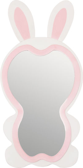 HomeMarkt Kids Room Decor Accessories Bunny Made of Wood Pink