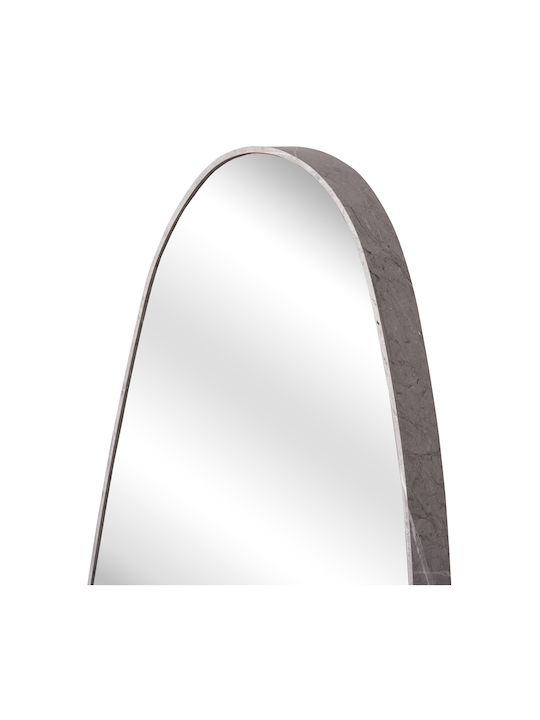 HomeMarkt Crither Oglindă de Perete De Corp Întreg cu Gri Ramă din Lemn 140x49cm 1buc
