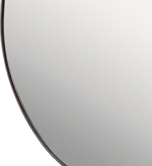 HomeMarkt Irregu Oglindă de Perete cu Gri Ramă din Lemn 80x60cm 1buc