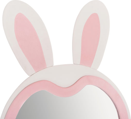 HomeMarkt Kids Room Decor Accessories Bunny Made of Wood Pink