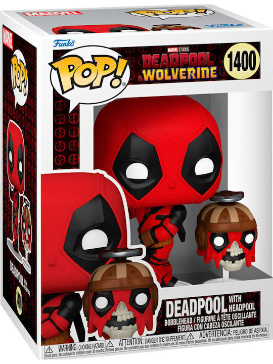 Funko Pop! Marvel: Deadpool & Wolverine - Deadpool with Headpool 1400 Bobble-Head