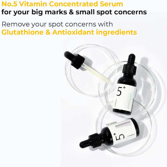 Numbuzin No.5 Vitamin Concentrated Ενυδατικό Serum Προσώπου με Βιταμίνη C & Νιασιναμίδη για Αποτοξίνωση & Λάμψη 30ml