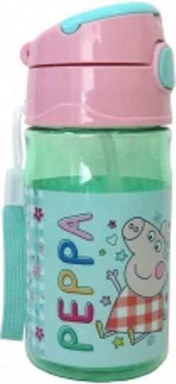 Peppa Pig 400ml Bottle Straw Astra